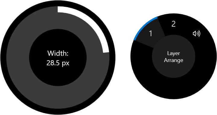 Surface Dial 화면 표시